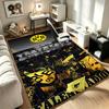 Borussia Dortmund Ein Teppich Rutschfeste Indoor-Matte Geeignet für Bürostuhl Wohnzimmer Computertisch Dekorative Home-Office-Teppich Polyesterfaser-Matte 8