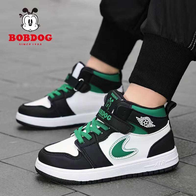 Babu Bean Classmate Boys Sneakers Spring and Autumn New Leather Surface Waterproof Single Shoes Children's Shoes Medium and Older Children 2025