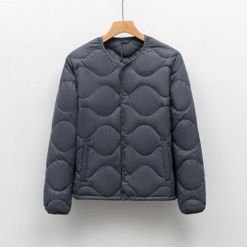 90% Down Lightweight Fall/Winter Jacket for Men - Short, Thin Down Liner Casual Jacket