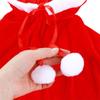 Roter Umhang Plüsch Mädchen Schal Winddicht Damen Kapuzenponchos Cosplay Kostüm Weihnachts Umhang Weihnachtsumhang