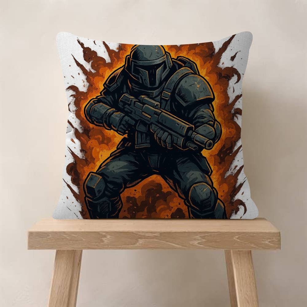 Game HHelldiversS Cool Cushion Cover Pillowcase Upholstery Sofa Throw Pillow Home Decor Pillowcas