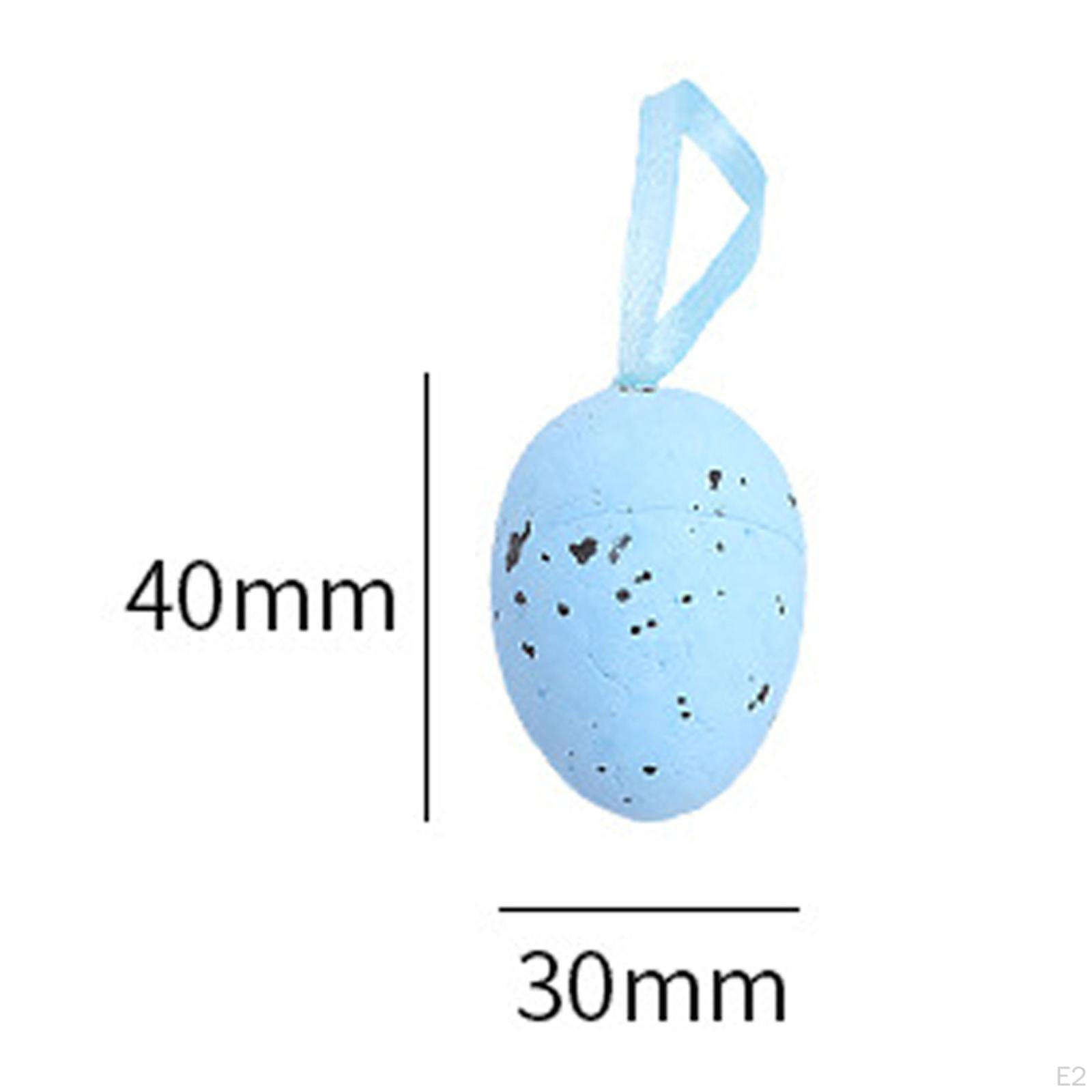 12 шт. пасхальные украшения елочный орнамент корзина игрушки пастельные яйца украшение для — фото 5