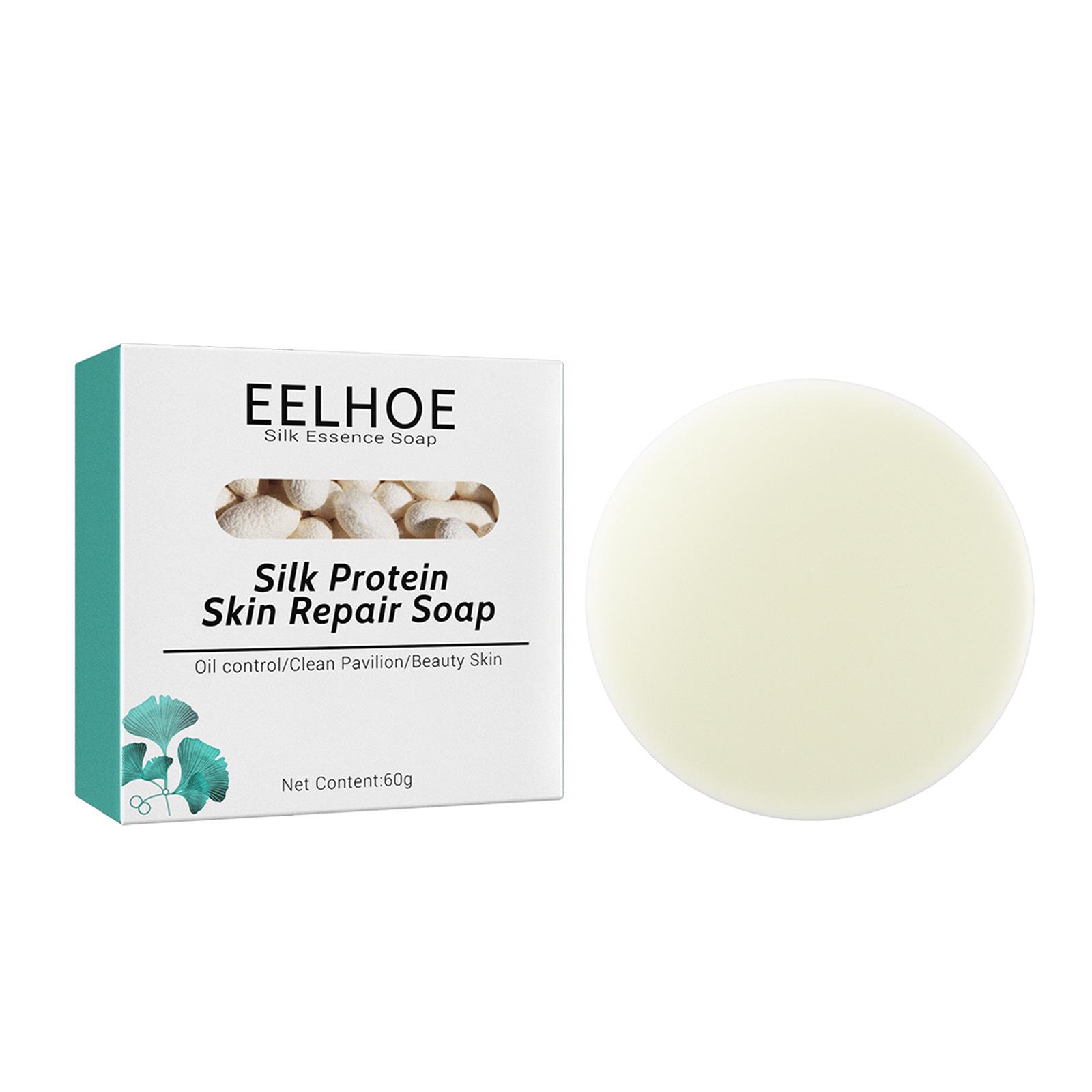 

EELHOE Silk Goat Milk Facial Soap - Deep Cleansing & Moisturizing for Tender Skin