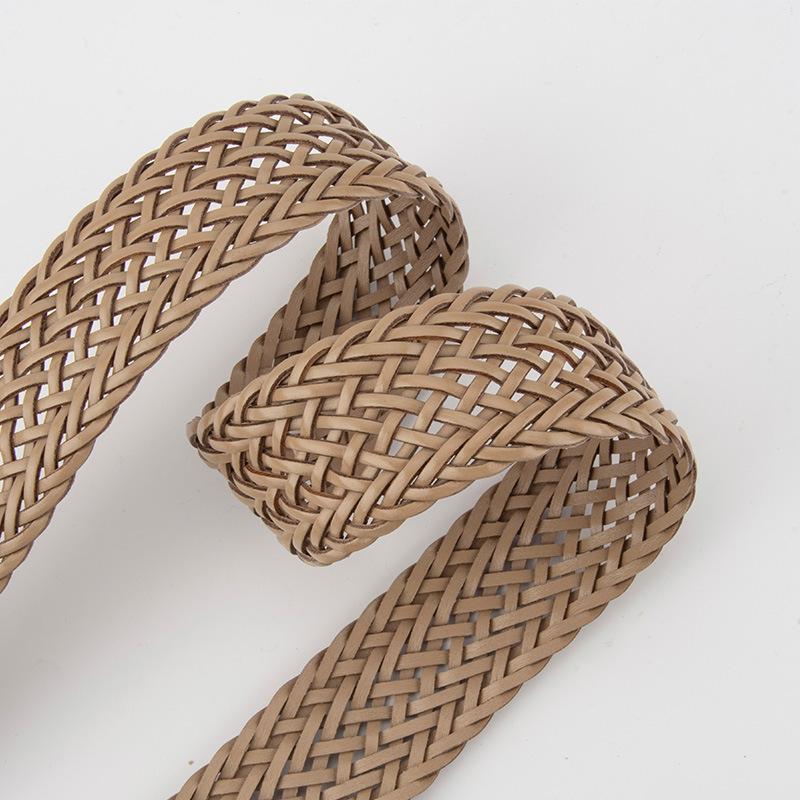 Korean Version of Retro Simple White Braid Paper Women's Belt Belt