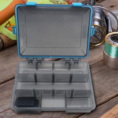 Portable Fishing Tackle Boxes Waterproof Multi-function Fish Tool Storage Organizer Compartments Removable Dividers Fishing Tool