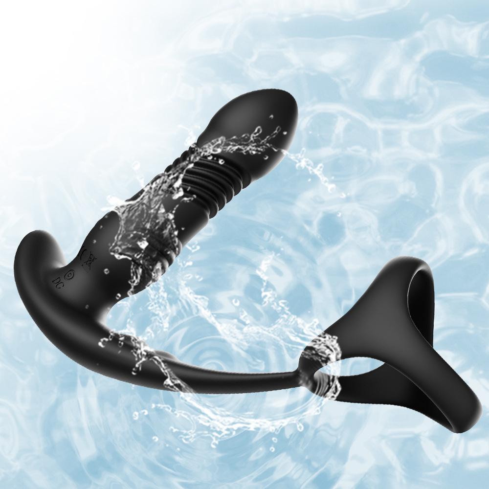 Prostata-Massagegerät für Männer mit stoßendem Penis, APP-Fernbedienung, Anal-Vibrator, Sexspielzeug für schwule Paare, Prostata-Stimulator