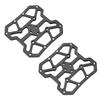 1 Pair Aluminum Alloy Bike Bicyle Clipless Pedal Platform Adapters for SPD(Black)