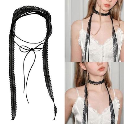 Lace Scarf Evening Dresses Scarfs Women Stylish Scarf Solid Color Silk Scarves for Commuting and Leisures Event