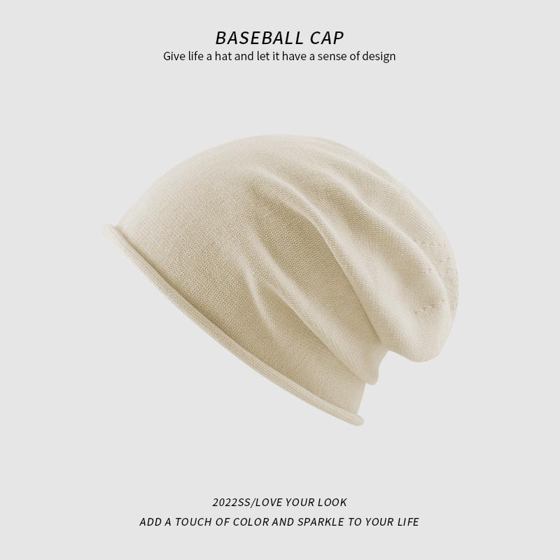 

Knitted Beanie Hat For Women With Breathable Warmth For Fall And Winter Fashion бежевый