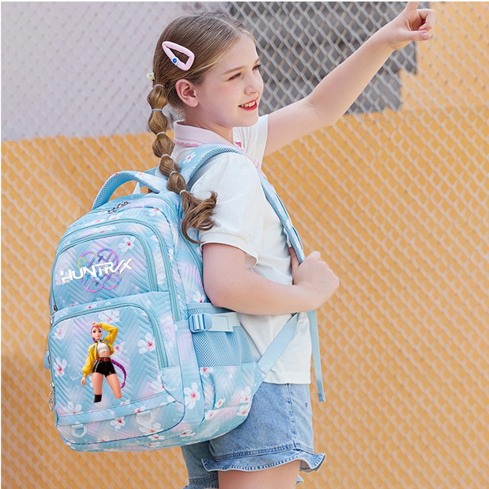 Cartoon K-Pop Printed Backpack Student Teenager Bookbag for Boy Girl Schoolbag Kid Gift Women Large Capacity Waterproof Travel Bag Mochila