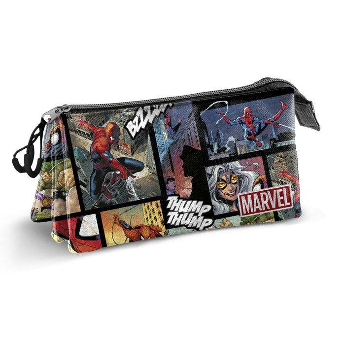 Trousse Triple - Spiderman Panels - Multicolore - Taille Unique