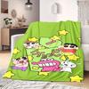 Shinchan Anime Print Blanket Warm Comfortable Flannel Blanket Suitable for Bedrooms, Sofas, Beds, Chairs, Picnics, Travel
