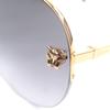 Great Cartier Sunglasses PANTHERE De Cartier Teardrop Aviator Gold Mens Used