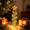 Weatherproof Polyester Holiday Lights Christmas Magic Spiral Hanging LED Light, Decoration with for Porch Entryway Doorway And Outdoor Decor
