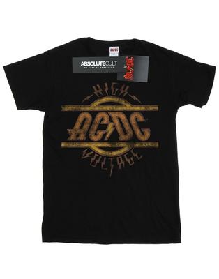 Girls High Voltage Distressed Logo Cotton T-Shirt