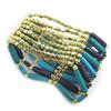 Les Trésors De Lily [N1779] - Fancy Bracelet 'Kilimanjaro' Turquoise Gold