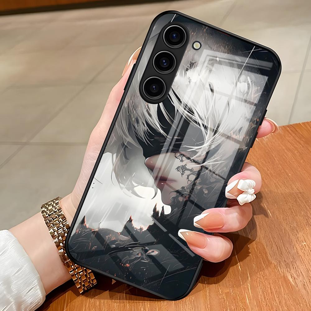 Nier Automata Game Phone Case For Samsung S26 S25 Edge Ultra S23 S22 S21 S20 Ultra Plus S24 Fe A54 A53 A25 Glass Cover
