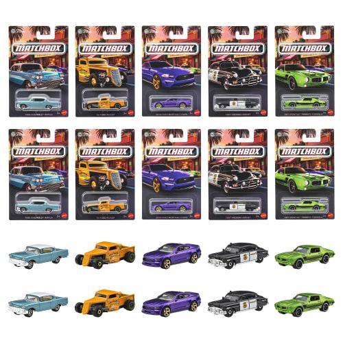 

Matchbox Theme Assortment - Local Cruisers Vehicle Toys, Mini Cars, 10-Pack, Box Set, Ages 3+, Multi, 986J-GGF12