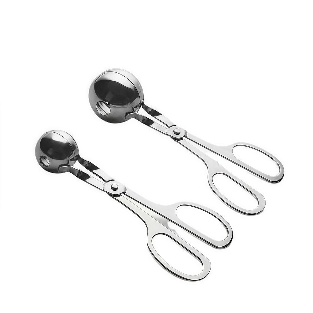 Meat Ball Maker Tool Stainless Steel Clip Round Rice Ball Shaper Spoon Meatball Making Kitchen Gadget for Fish Ball Cooking Tool