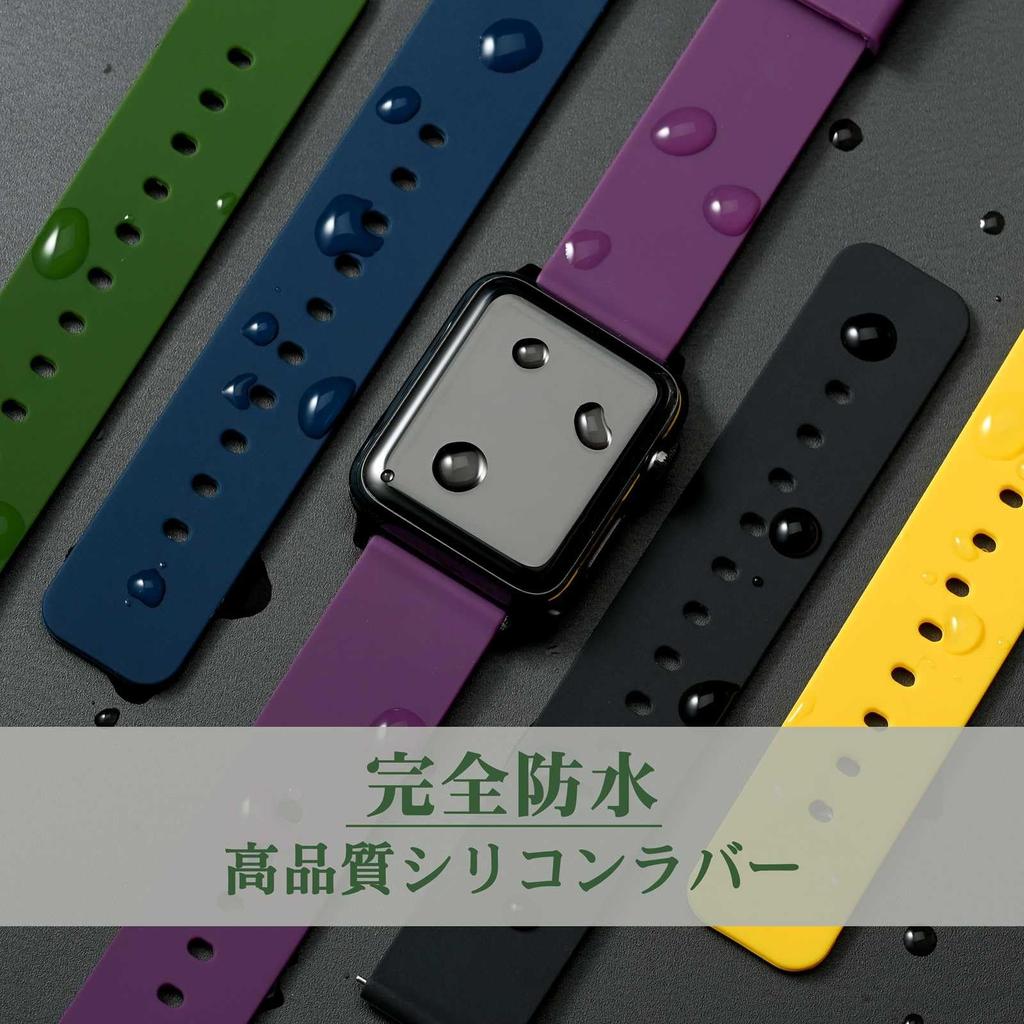 WOCCI 15mm Silicone Rubber Waterproof Replacement Watch Quick Black with Black Buckle Strap, Strap, Release,