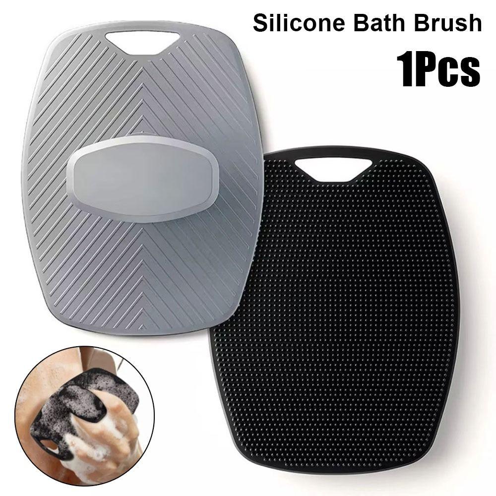 1Pcs Soft Massage Bath Brush Black Grey Body Cleansing Scrubber  Bath Supplies