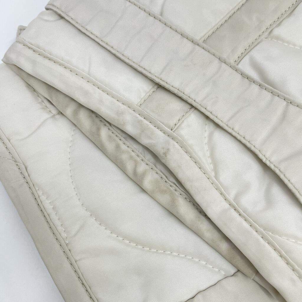 45R 8102023 White Nylon Quilted 908 Yachting Coat Coat 1 IvoryUsed