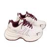 Thick-soled dad shoes women's 2025 summer new thin breathable heightening lightweight leather surface showing feet small casual sports shoes