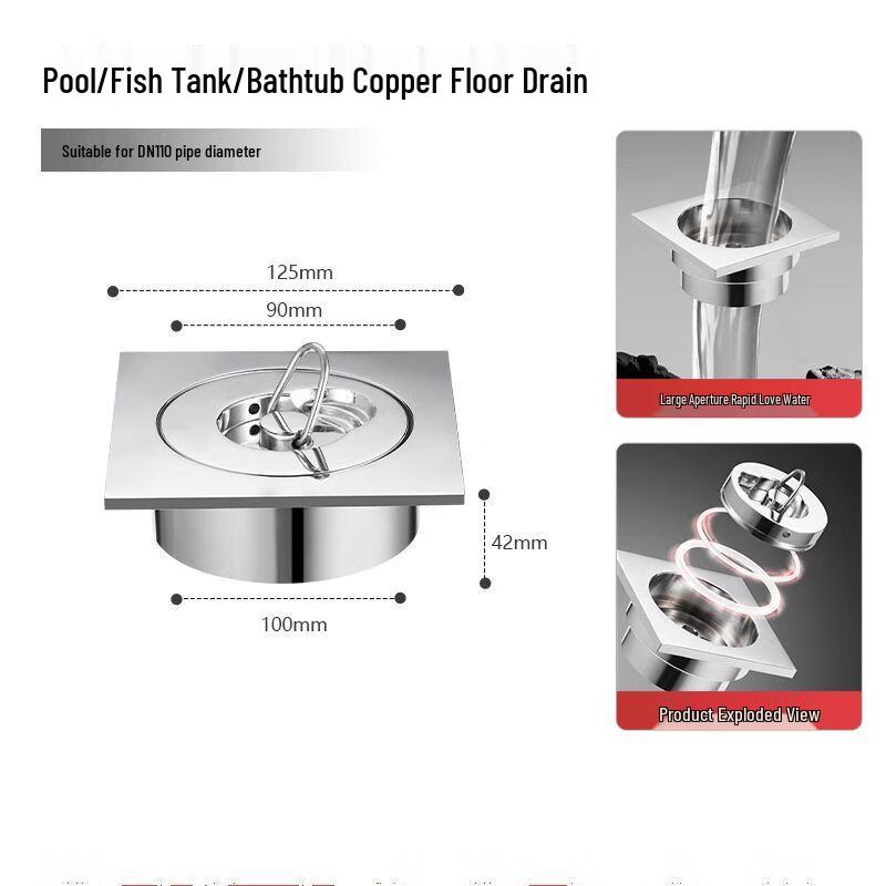 Shengbai Metal Pool Floor Drain Valve