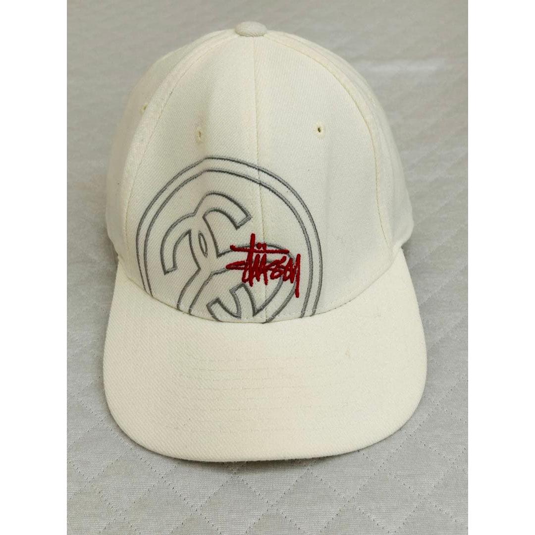 Used White tag made in USA old stussy 6 panel cap