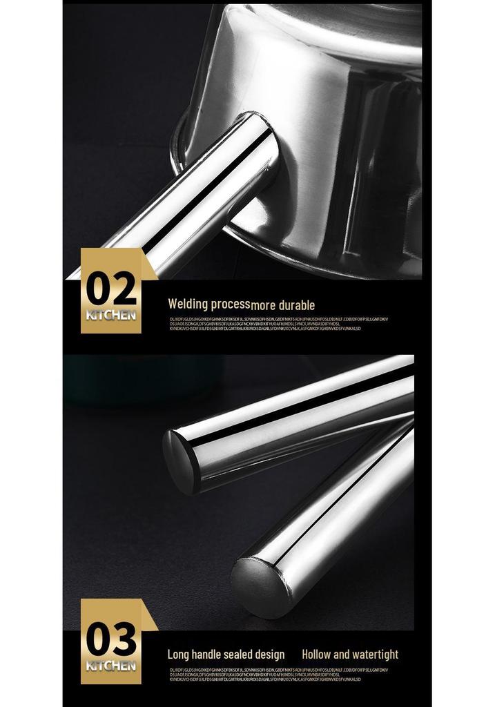 Extra Thick Stainless Steel Kitchen Ladle with Extended Handle
