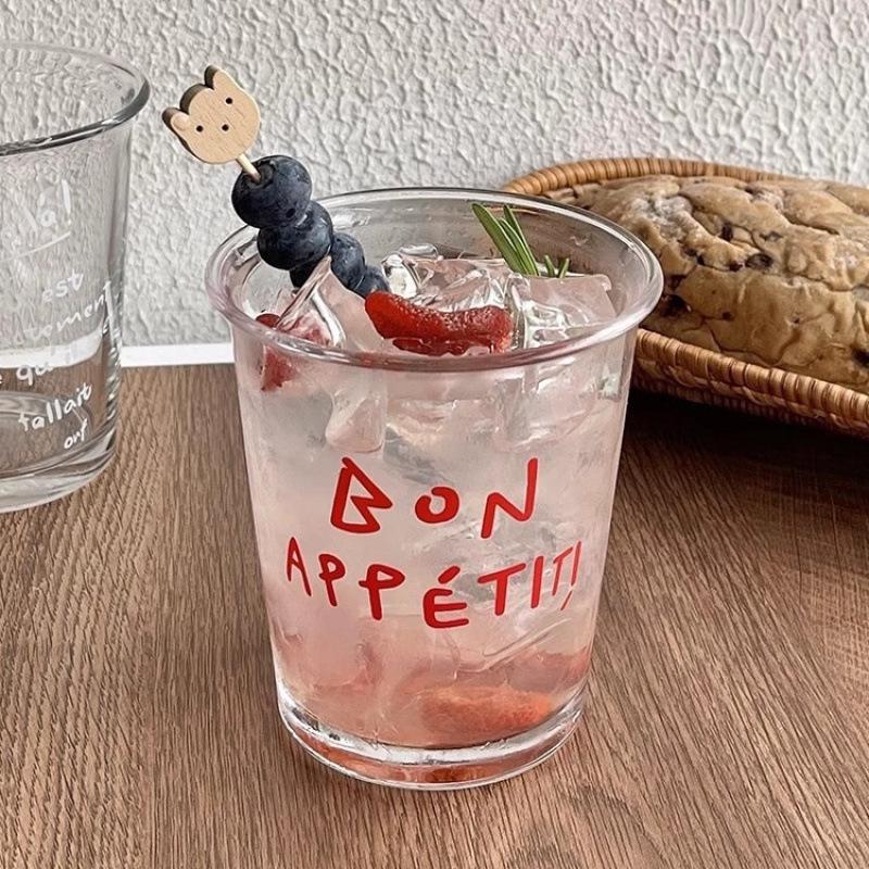 

Ins Style Celebrity Flip-Top Water Cup with Letters - High Appearance Cold Drink Cup for Summer Students Flip-Top 300ml