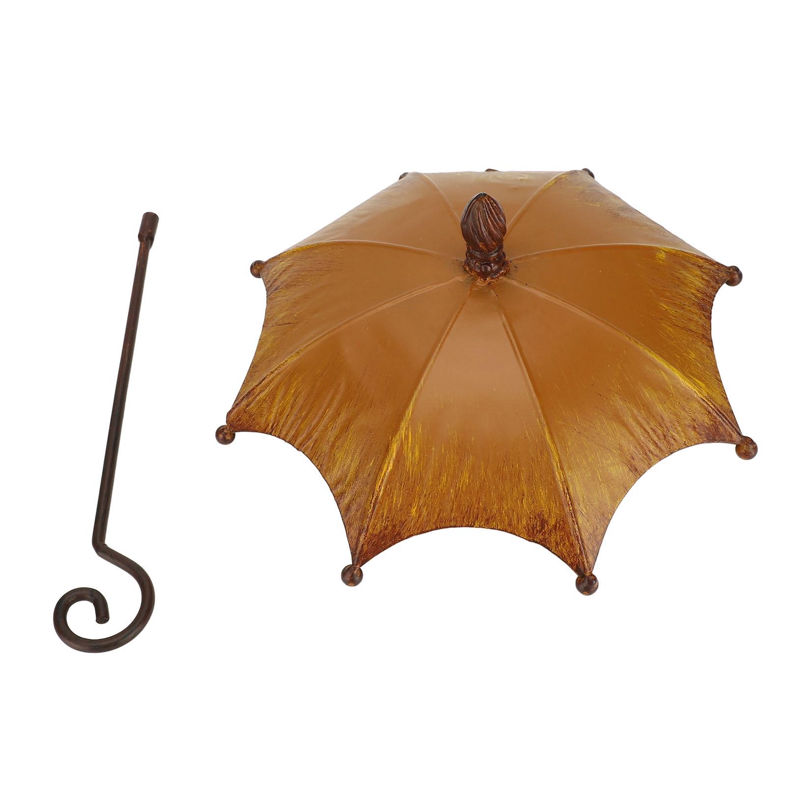Konnwei Bird Feeder Metal Iron Umbrella Shaped Exquisite Hanging Bird Feeder For Home Yard Garden