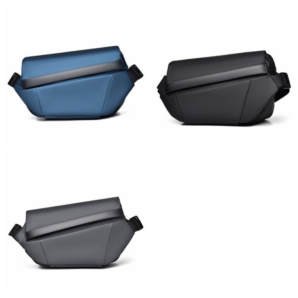 Large Capacity Oxford Cloth Bag Korean Crossbody Bag Zipper Men Chest Bag  Travel