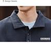 2025 Spring/Autumn Korean Style Trendy Polo Collar Hoodie: Youthful Men's Fashion, Loose Fit, Casual Long Sleeve Top