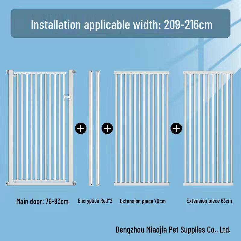 Large No-Drill Pet Gate: Dog Isolation, Cat Guardrail, and Anti-Cat Barrier