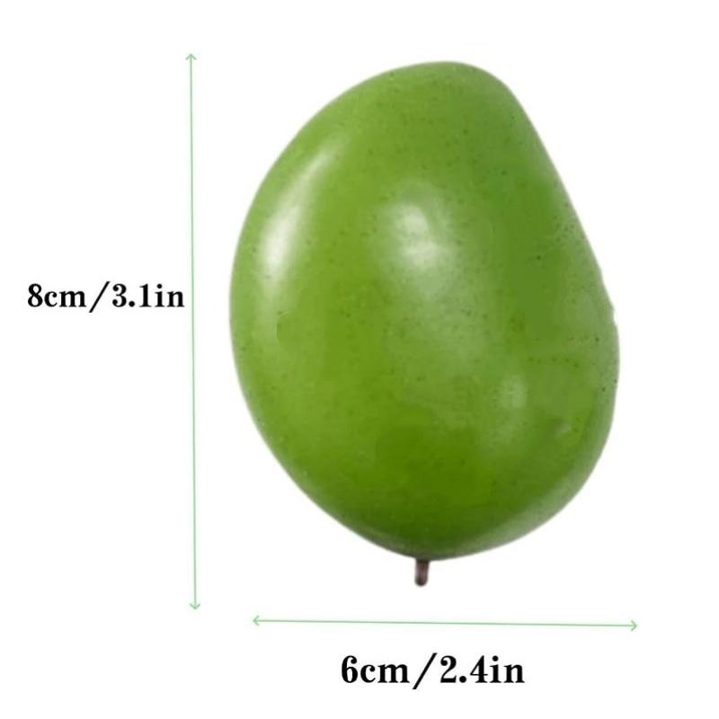 Mango Squishy Fidget Toy Thermal Color Changing Green Slow Rising Yellow Sensory Stress Relief Novelty Desk Gadget Gift Adults