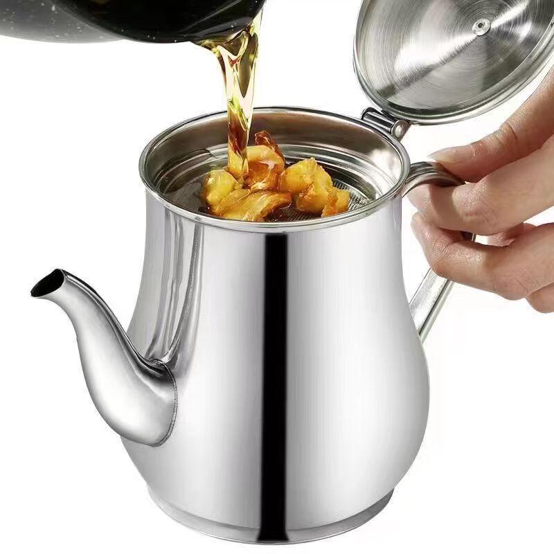 Stainless Steel Leak-proof Oil Dispenser with Filter