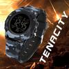 SANDA Camouflage Electronic Watch Outdoor Sports Luminous Student Military Watch Multifunction Digital Electronic Watch