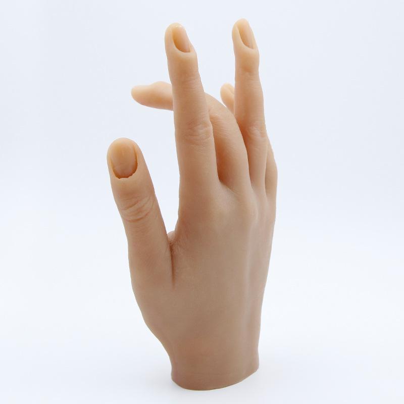 Bendable Silicone Nail Art Practice Hand