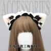 A Cute Japanese Lolita Hair Accessories Cat Lady Plush Lolita Headgear Lace Cat Ear Headband