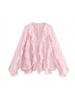 European and American V-Neck Layered Long-Sleeve Women's Spring/Summer Pullover Shirt