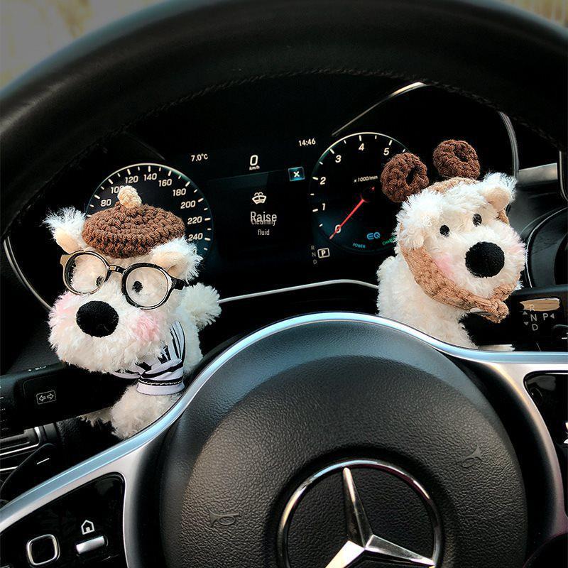 Plüsch Blinkerhebel Puppe - Auto Innenraum Ornament und Scheibenwischer Dekoration