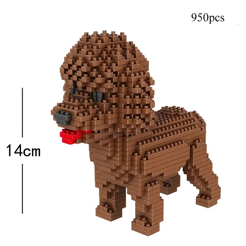 DOUBUIT Micro Mini Block Yorkshire Terrier Model Toy - Pet Enthusiast Gift, Exquisite Decoration, Kids Educational Birthday Toy