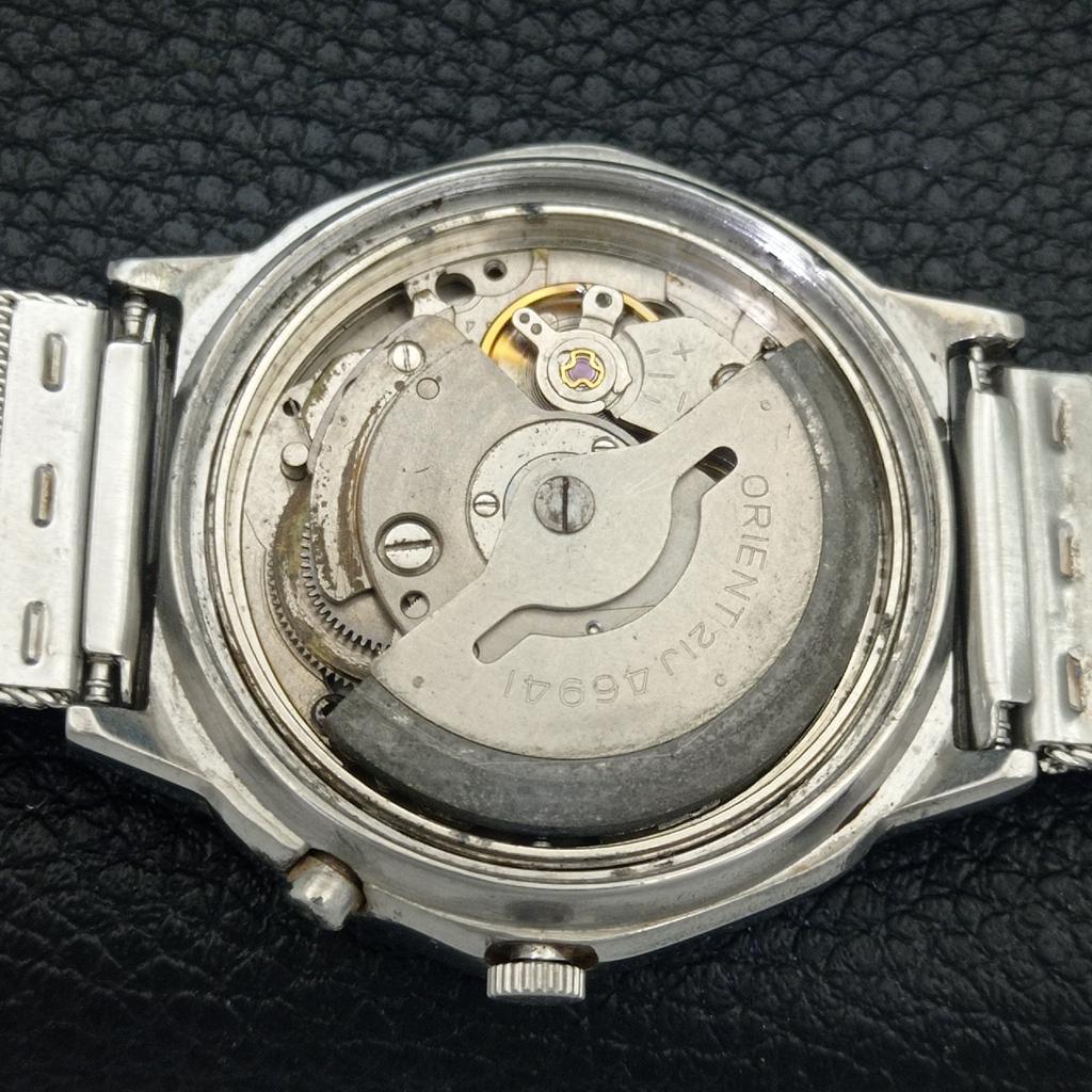 VINTAGE ORIENT CRYSTAL AUTOMATIC JAPAN 46941 MENS ORIGINAL DIAL WATCH A703331-1 R213b-a703331