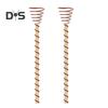 Electroculture Plant Stakes Copper Gardening Antenna Stakes Spiral Copper Wire On Wooden Stakes for Electroculture Plants Fruits Vegetables Growth
