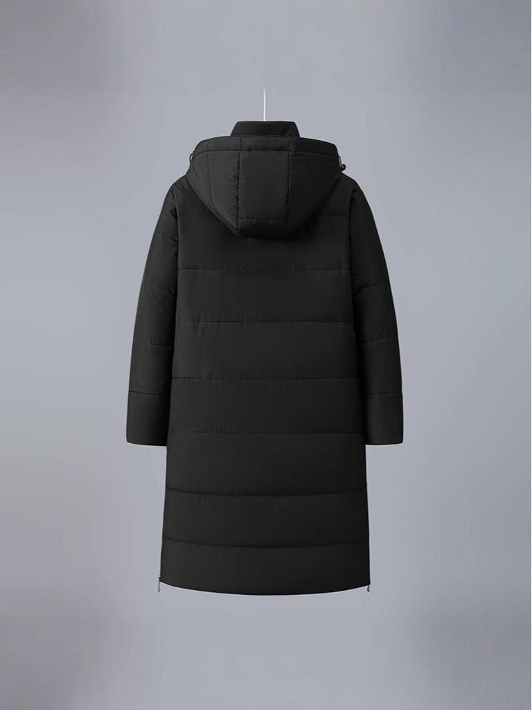 2025 Unisex Hooded Warm Winter Jacket - Long, Cold-Protection Style for Youth
