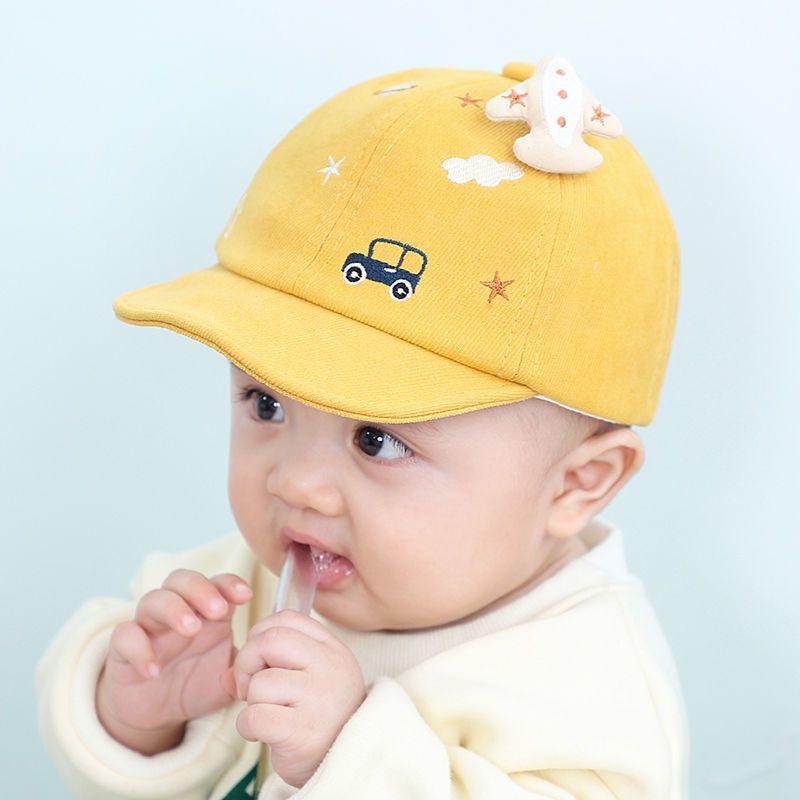 Unisex Baby-Entenschnabel-Cord-Baseballkappe - Süßer Sonnenhut für Frühling & Herbst