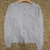 Shop   Womens Roundneck Dailyplain Knit Cardigan Goldbutton White 21ds Wcd260092