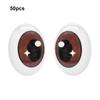 50pcs High Transparency Doll Eyes Accessories Crystal Simulation Glass Eye Patches
