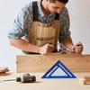 4inch Triangle Ruler Measurement Tool Aluminium Carpenter Tools Inch Metric Angle Ruler Speed Square Woodworking Tool